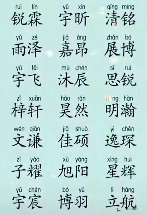 带有木字旁的男孩的名