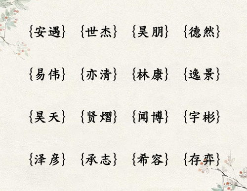 姓何的取什么名字好？