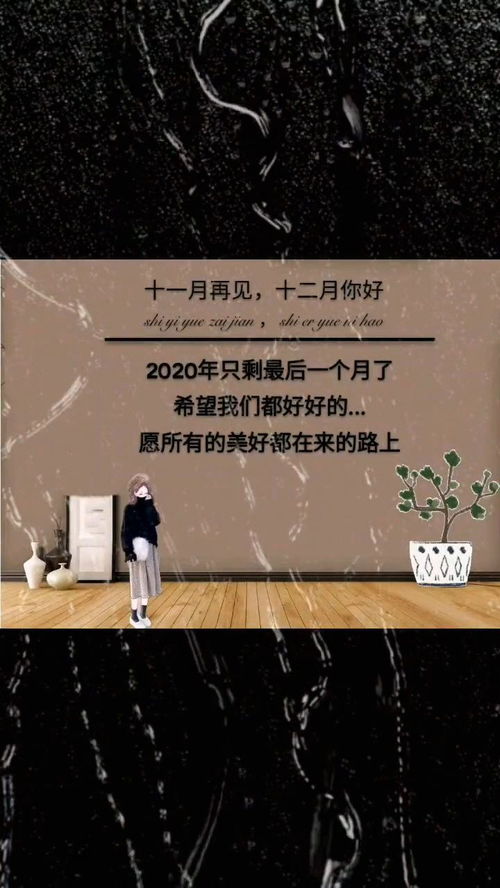 2020年还剩最后一个月文案