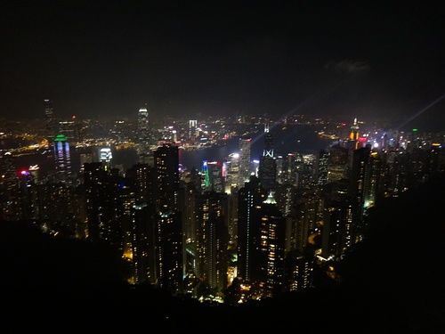 山顶夜景的文案