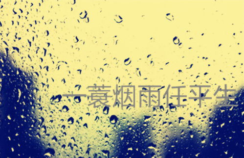 下雨的诗句表达心情