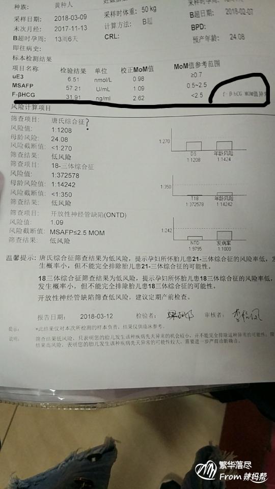 30岁唐筛低风险有必要做无创dna吗