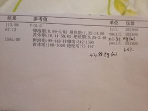 怀孕7周雌二醇正常值是多少对照表